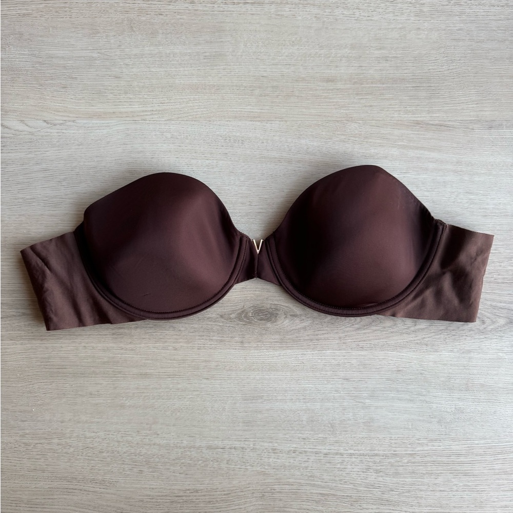 Brown Strapless Bra